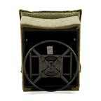 Fauteuil à bascule pivotant en chenille vert 28.74