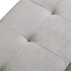 Banc de rangement pour chaussures d'entrée 49 po avec portes doubles et coussin rembourré, Pouf peu encombrant