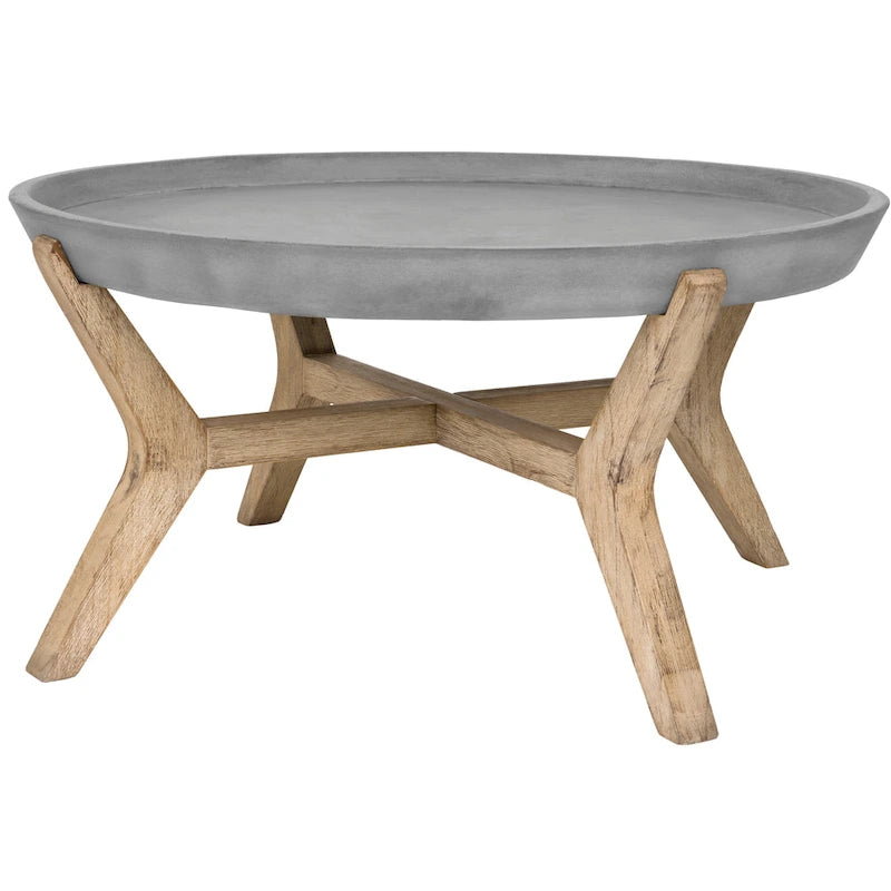 Table basse carrée d'intérieur/extérieur – Gris foncé, 84,8x84,8x46 cm, Résistante aux intempéries