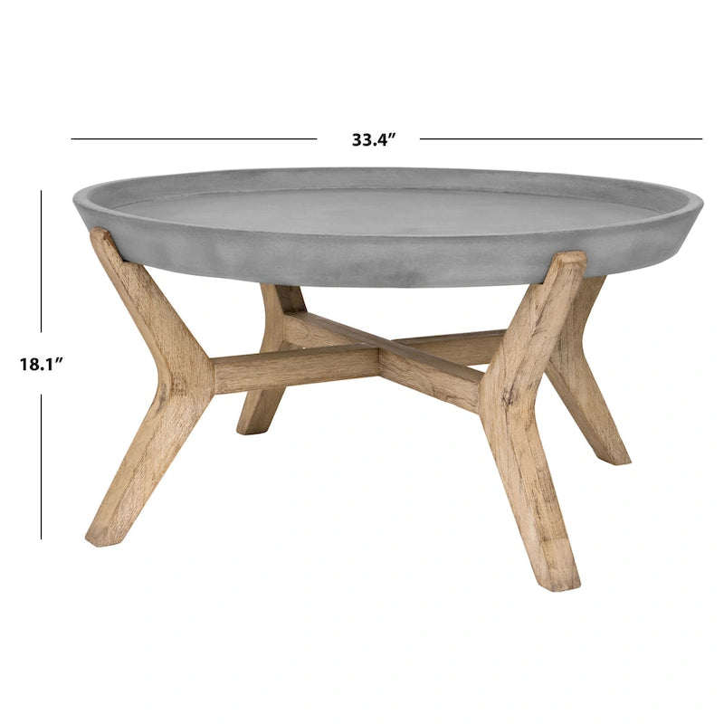 Table basse carrée d'intérieur/extérieur – Gris foncé, 84,8x84,8x46 cm, Résistante aux intempéries