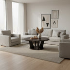 Chloe Cocktail Coffee Table, 40 Inch Octagon Espresso Brown Wood