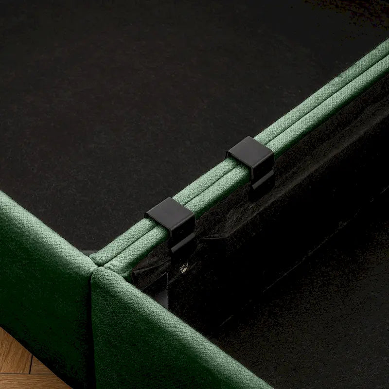Canapé d'angle modulable 7 places surdimensionné en chenille avec rangement sous l'assise, combinaison DIY