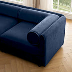 Canapé d'angle modulable 7 places surdimensionné en chenille avec rangement sous l'assise, combinaison DIY