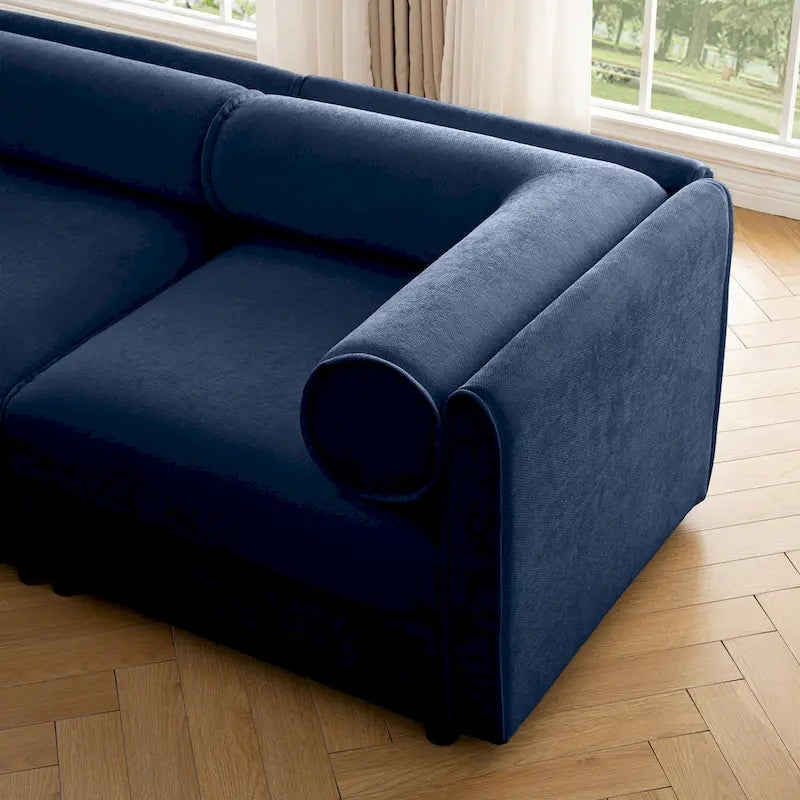 Canapé d'angle modulable 7 places surdimensionné en chenille avec rangement sous l'assise, combinaison DIY