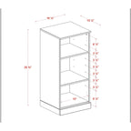 Meuble sous-vasque 100 % bois massif 42 cm avec portes en option par Palace Imports