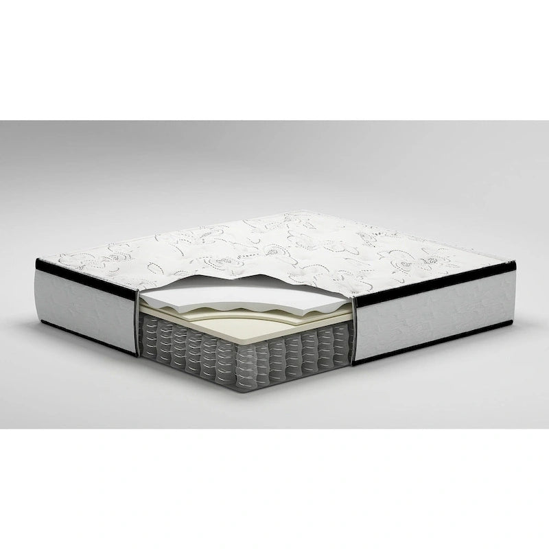 Ensemble matelas hybride Signature Design by Ashley Chime 12 po noir/blanc de 2 pièces
