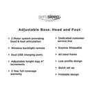 Ensemble matelas hybride Signature Design by Ashley Chime 12 po noir/blanc de 2 pièces