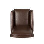 Fauteuil inclinable à pousser avec garniture cloutée et cadre en bois – 85,7 x 68,6 x 99 cm, capacité de 136 kg