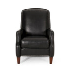 Fauteuil inclinable à pousser avec garniture cloutée et cadre en bois – 85,7 x 68,6 x 99 cm, capacité de 136 kg