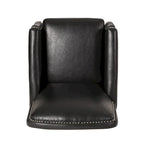 Fauteuil inclinable à pousser avec garniture cloutée et cadre en bois – 85,7 x 68,6 x 99 cm, capacité de 136 kg