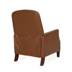 Fauteuil inclinable à pousser avec garniture cloutée et cadre en bois – 85,7 x 68,6 x 99 cm, capacité de 136 kg