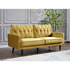 Canapé de salon en velours capitonné de 176 cm de large – 10 options de couleur
