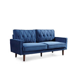 Canapé de salon en velours capitonné de 176 cm de large – 10 options de couleur