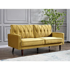 Canapé de salon en velours capitonné de 176 cm de large – 10 options de couleur