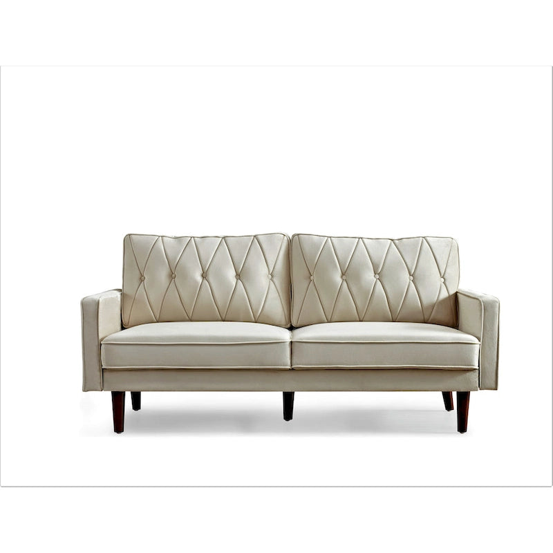 Canapé de salon en velours capitonné de 176 cm de large – 10 options de couleur
