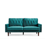 Canapé de salon en velours capitonné de 176 cm de large – 10 options de couleur