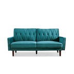 Canapé de salon en velours capitonné de 176 cm de large – 10 options de couleur