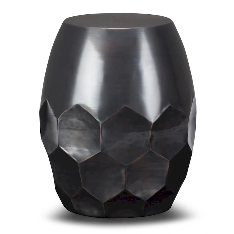 Table d'appoint industrielle en métal – 40 cm de large, 4 coloris disponibles, pour salon