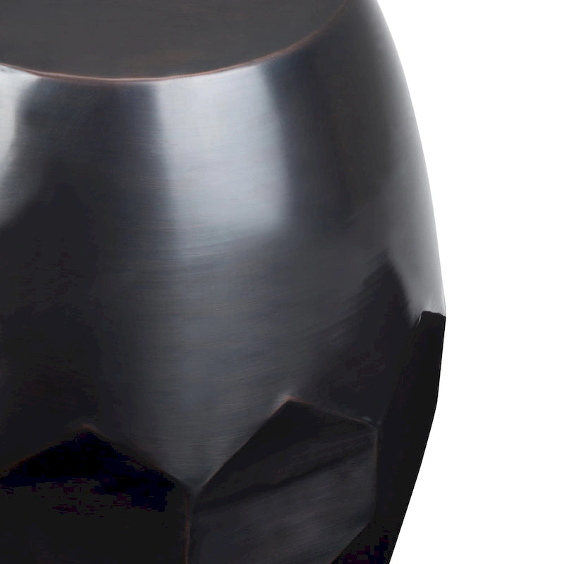 Table d'appoint industrielle en métal – 40 cm de large, 4 coloris disponibles, pour salon