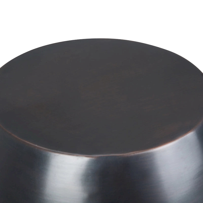Table d'appoint industrielle en métal – 40 cm de large, 4 coloris disponibles, pour salon