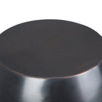 Table d'appoint industrielle en métal – 40 cm de large, 4 coloris disponibles, pour salon