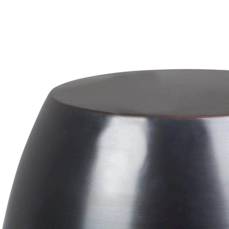 Table d'appoint industrielle en métal – 40 cm de large, 4 coloris disponibles, pour salon