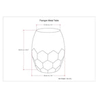 Table d'appoint industrielle en métal – 40 cm de large, 4 coloris disponibles, pour salon