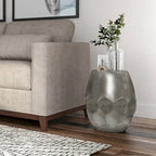 Table d'appoint industrielle en métal – 40 cm de large, 4 coloris disponibles, pour salon
