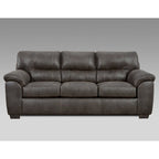Ensemble de canapé 4 pièces avec accoudoirs et coussins moelleux – Gris, Mobilier de salon contemporain
