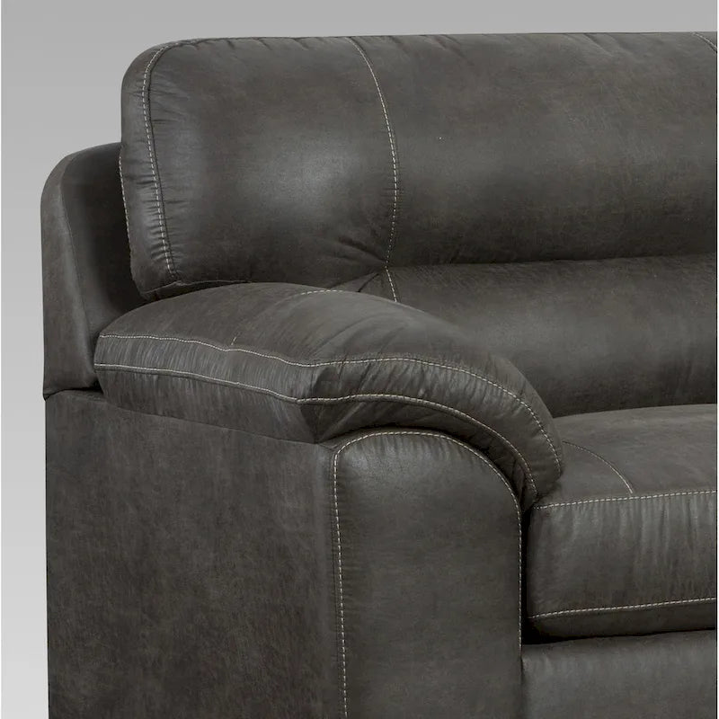 Ensemble de canapé 4 pièces avec accoudoirs et coussins moelleux – Gris, Mobilier de salon contemporain