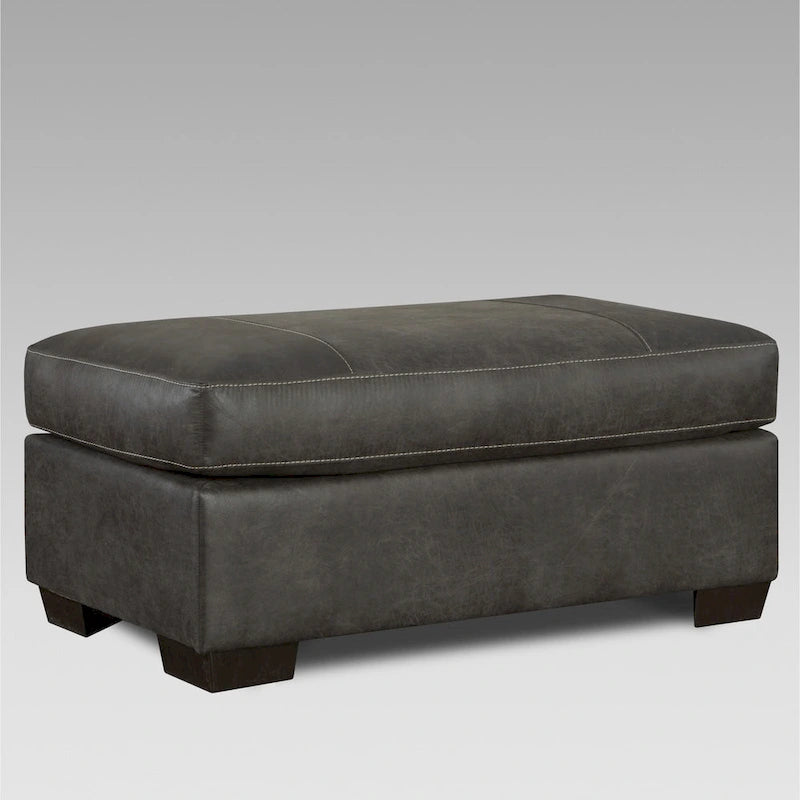 Ensemble de canapé 4 pièces avec accoudoirs et coussins moelleux – Gris, Mobilier de salon contemporain