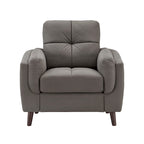 Fauteuil large Dorelle 39 en microfibre par iNSPIRE Q Modern