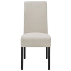 Lot de 2 fauteuils d'appoint en tissu rembourré – Crème/Beige/Taupe, piétements coloris Naturel et Noir au choix