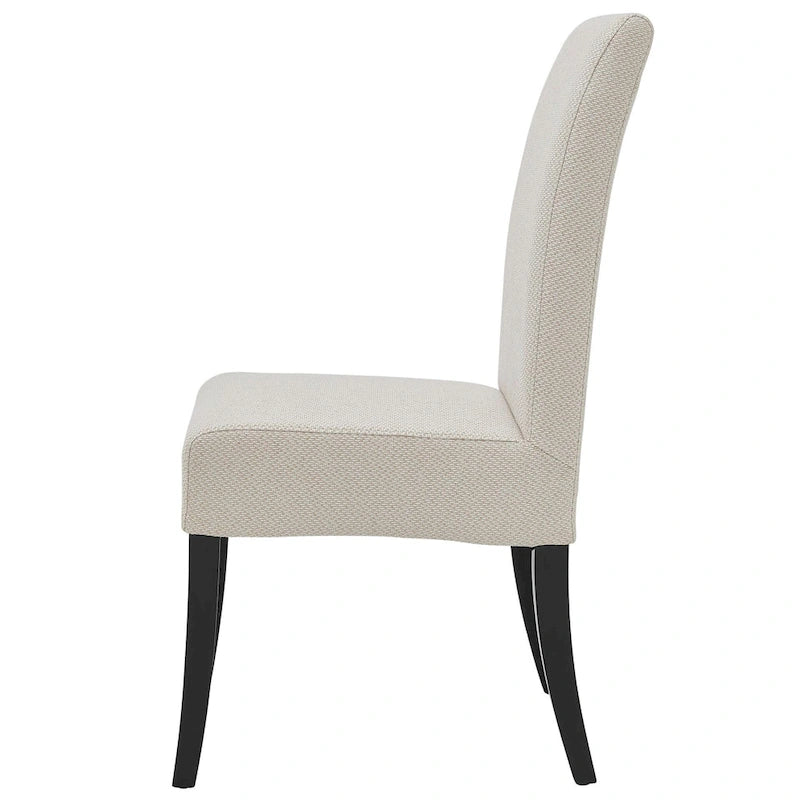Lot de 2 fauteuils d'appoint en tissu rembourré – Crème/Beige/Taupe, piétements coloris Naturel et Noir au choix