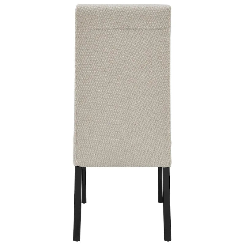 Lot de 2 fauteuils d'appoint en tissu rembourré – Crème/Beige/Taupe, piétements coloris Naturel et Noir au choix