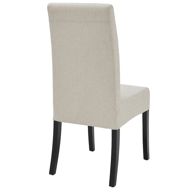 Lot de 2 fauteuils d'appoint en tissu rembourré – Crème/Beige/Taupe, piétements coloris Naturel et Noir au choix