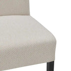 Lot de 2 fauteuils d'appoint en tissu rembourré – Crème/Beige/Taupe, piétements coloris Naturel et Noir au choix