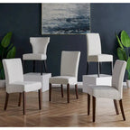 Lot de 2 fauteuils d'appoint en tissu rembourré – Crème/Beige/Taupe, piétements coloris Naturel et Noir au choix