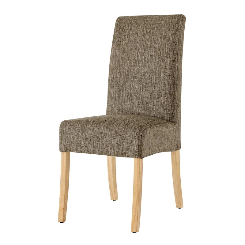 Lot de 2 fauteuils d'appoint en tissu rembourré – Crème/Beige/Taupe, piétements coloris Naturel et Noir au choix