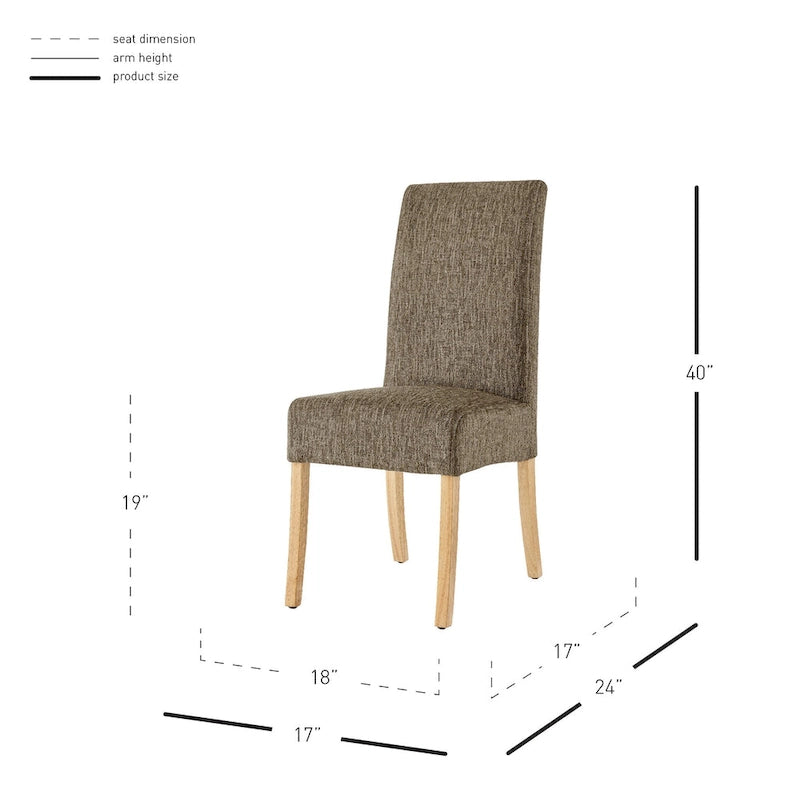 Lot de 2 fauteuils d'appoint en tissu rembourré – Crème/Beige/Taupe, piétements coloris Naturel et Noir au choix