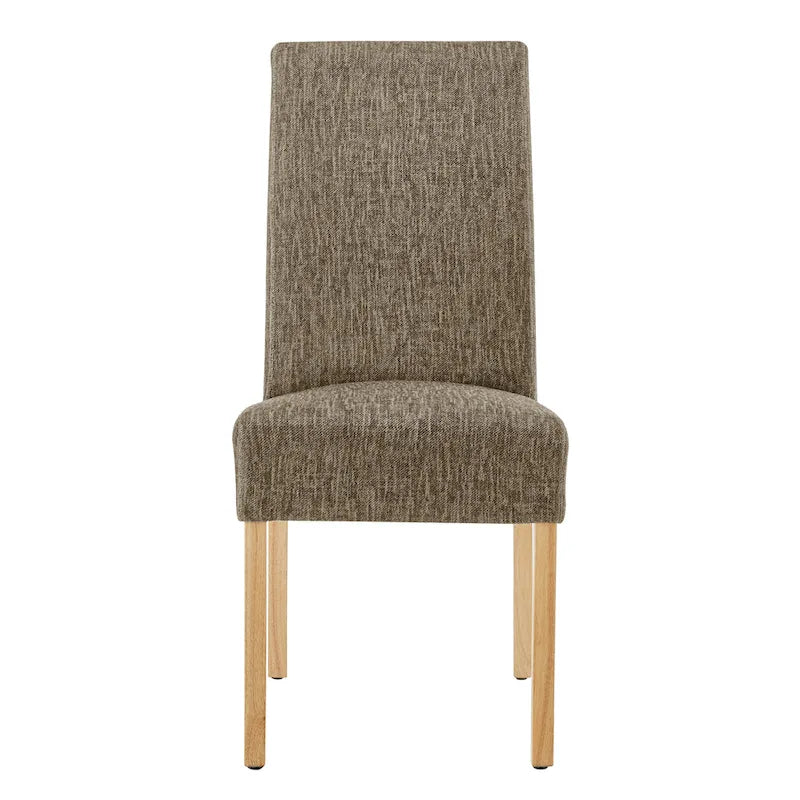 Lot de 2 fauteuils d'appoint en tissu rembourré – Crème/Beige/Taupe, piétements coloris Naturel et Noir au choix