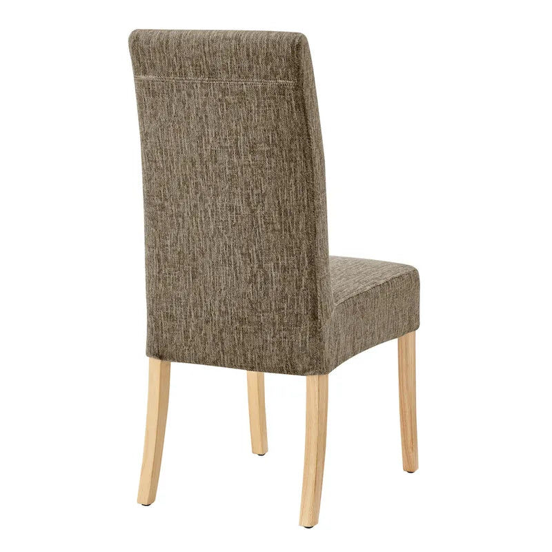 Lot de 2 fauteuils d'appoint en tissu rembourré – Crème/Beige/Taupe, piétements coloris Naturel et Noir au choix