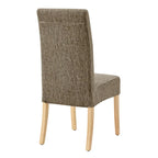 Lot de 2 fauteuils d'appoint en tissu rembourré – Crème/Beige/Taupe, piétements coloris Naturel et Noir au choix