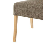 Lot de 2 fauteuils d'appoint en tissu rembourré – Crème/Beige/Taupe, piétements coloris Naturel et Noir au choix