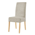 Lot de 2 fauteuils d'appoint en tissu rembourré – Crème/Beige/Taupe, piétements coloris Naturel et Noir au choix