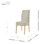 Lot de 2 fauteuils d'appoint en tissu rembourré – Crème/Beige/Taupe, piétements coloris Naturel et Noir au choix