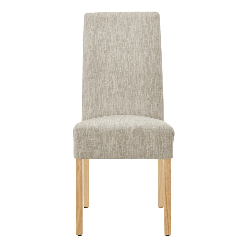 Lot de 2 fauteuils d'appoint en tissu rembourré – Crème/Beige/Taupe, piétements coloris Naturel et Noir au choix