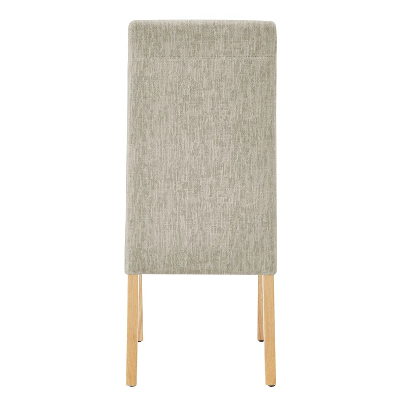 Lot de 2 fauteuils d'appoint en tissu rembourré – Crème/Beige/Taupe, piétements coloris Naturel et Noir au choix