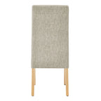 Lot de 2 fauteuils d'appoint en tissu rembourré – Crème/Beige/Taupe, piétements coloris Naturel et Noir au choix
