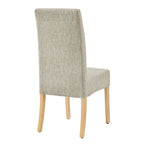 Lot de 2 fauteuils d'appoint en tissu rembourré – Crème/Beige/Taupe, piétements coloris Naturel et Noir au choix